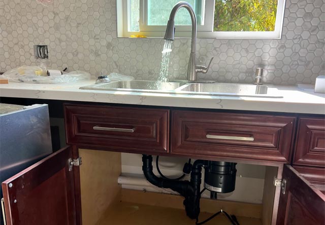 kitchen plumber vista